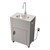 Portable Wash-Ware Stainless Steel Sink w/ Electric Pump